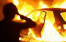 Минувшей ночью на проспекте Ленина выгорел полностью автомобиль «Ауди»