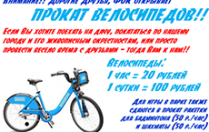 В ФОКе открыт прокат велосипедов и другого спортивного инвентаря